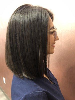 Smooth and chic bob