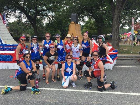 DCRG Skating in the 4th of July Parade in DC.