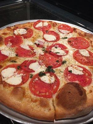 Mozz, tomatoes, ricotta, provolone, with garlic parsley