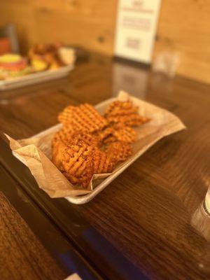 Sweet potatoe waffle fries