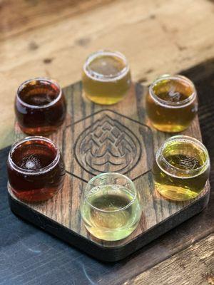 6 beer flight