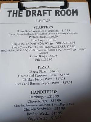 Menu, what a joke!