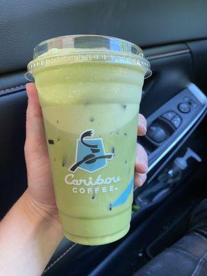 Iced matcha latte