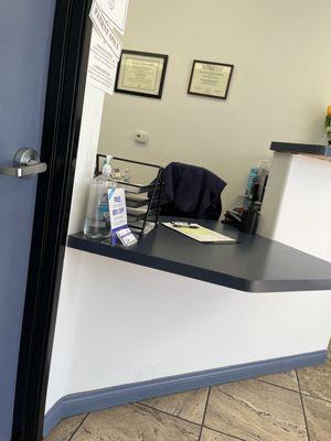 Front desk