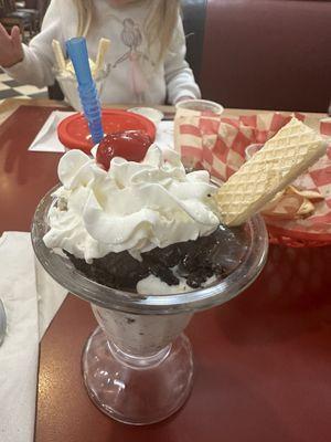 Oreo sundae