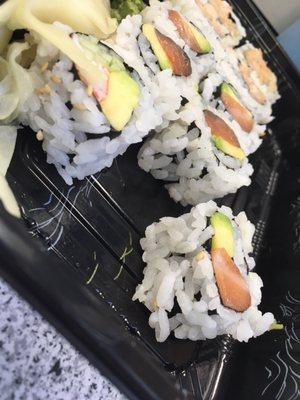 This sushi chef definitely did not master the skill