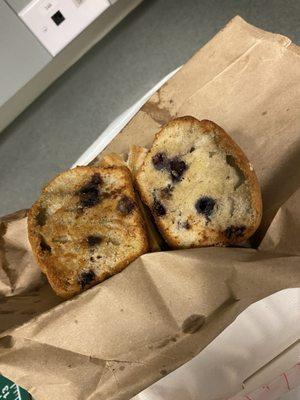 Grilled blueberry muffin