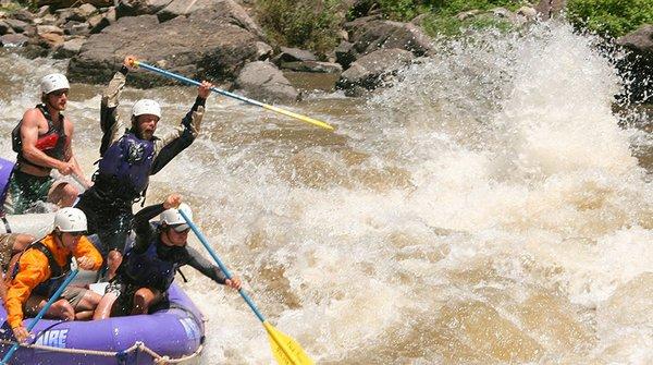 Call us now to book your white water rafting experience! Moab's red rocks towering above you, there's nothing quite like being on the water!