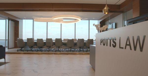 The Potts Law Firm Lobby and Reception Area