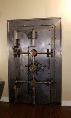 Bank vault door...great atmosphere & location!