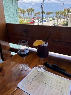 Sangria and Malbec- drink menu