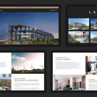 Brand Development for Anton Ladera, a 144 unit residential community located in Mountain View, Ca.  Full case study at unsungstudio.com