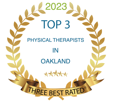 We are honored to have been selected as Top 3 Physical Therapists in Oakland 2023. Thank you to all of our patients who voted us in!