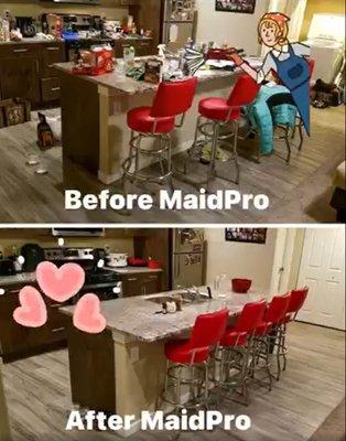 Before MaidPro and After MaidPro