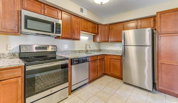 Kitchen with plenty of counter and cabinet space