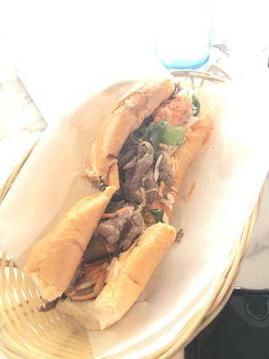 Bahn Mi steak sandwich