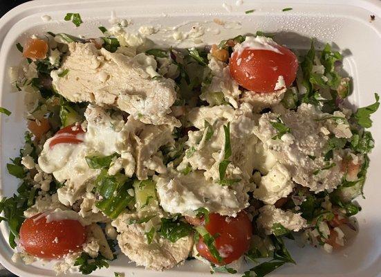 Greek chicken salad