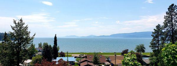 View out back of Flathead Lake