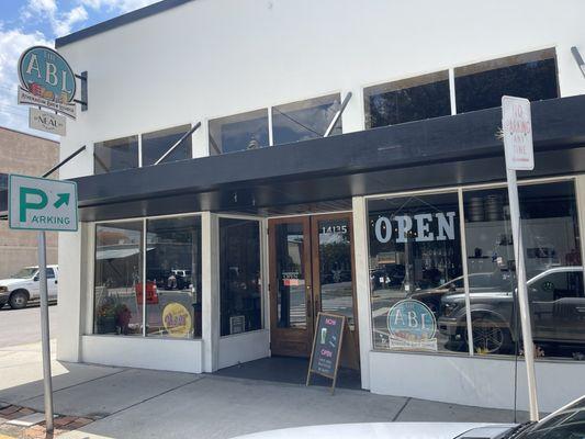 The ABL store front off of 7th Street through downtown!