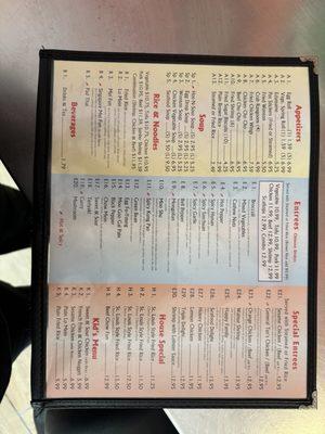 Golden Pot Menu