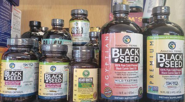 Black seed oil liquid and capsules