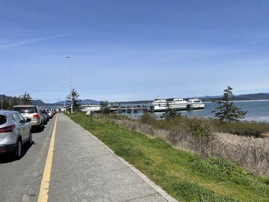 In line for ferry