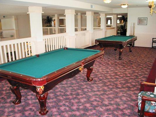 Join us for a game of billiards located on our second floor.