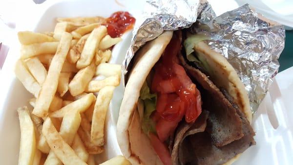 Gyros and fries!