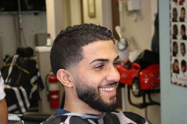 Clean blow put fade .....beard fade line up my boy allways satisfied with my work