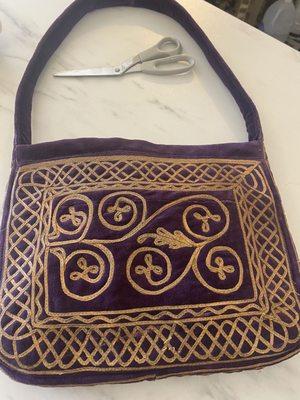 The vintage purse I purchased