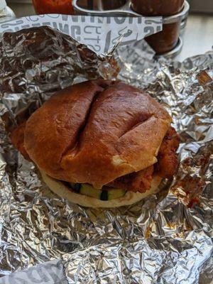 Spicy chicken sandwich