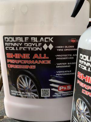 Shine All Water Based Dressing from the Renny Doyle Double Black Collection. Time to refill my pint bottle from the gallon.