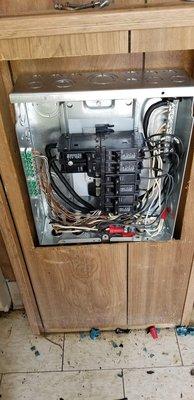 Electrical panel circuit breaker replacement