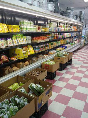 New fresh food coolers and frozen food freezers make the space really open up and see all the different foods.