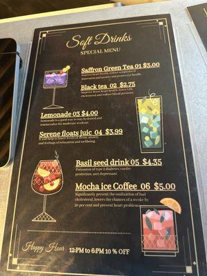 Drink Menu