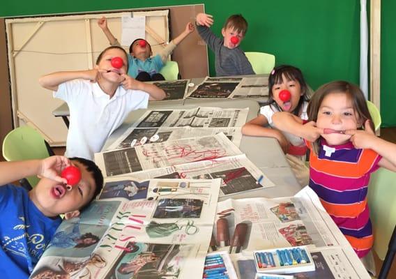 Clown drawing on Red Nose Day!