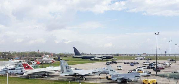 Some of the aircraft on site including B-52, F-15, F-16, F-105