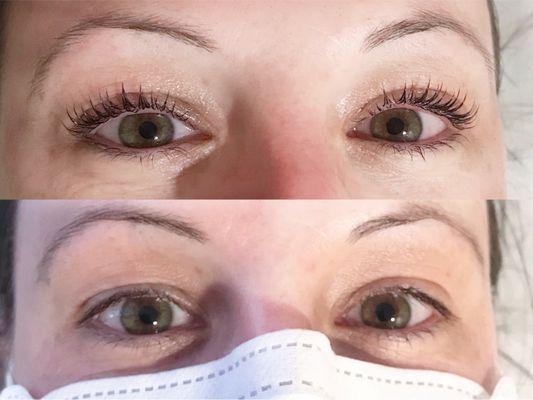 Keratin lash lift & Tint