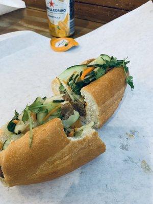 #1. Teriyaki Meatball Banh Mi