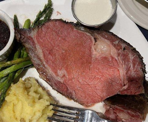 Scrumptious, prime rib of beef.