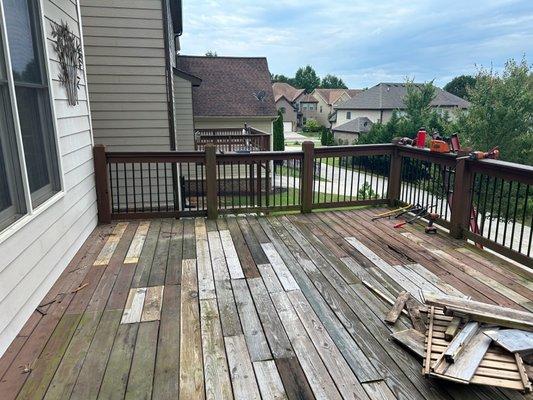 Deck project: before picture