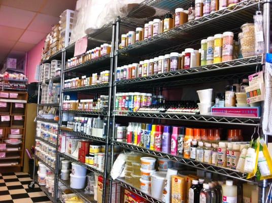 Sprinkles, Lorann Oils, airbrush colors, piping gel, and so much more!