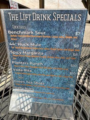 Craft cocktail offerings