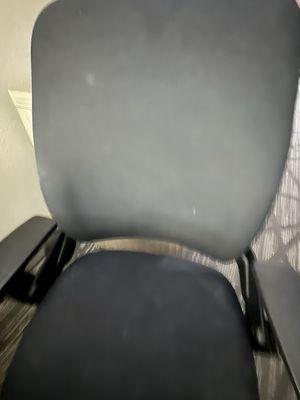 This is the chair that's inside of the room that supposed to be a clean chair.