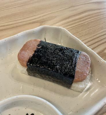 Spam musubi ($2.25) -- simple, some sauce in between rice and spam