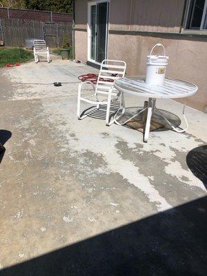 Blotchy "new" patio