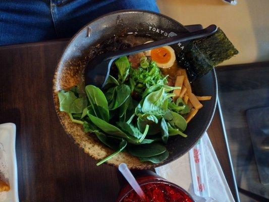 Spanish ramen with beef