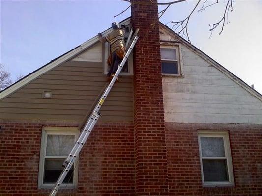 Halfway done installing Alside siding!!