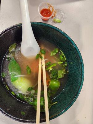 Veggie Phó with veggie broth ... vegan.