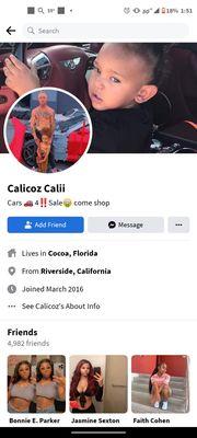 This is the guy who started all this headache from Extreme motors Cocoa Florida .  Please check all their reviews. 321-501-2800